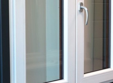 Finestra PVC Rehau 2 ante, colore bianco, 1250 x 1450